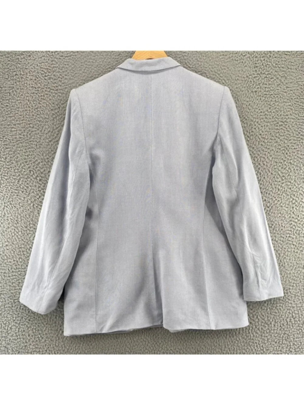 Le Suit Set Womens 10 Blue Blazer Button Jacket Pockets Straight & Pencil Skirt*